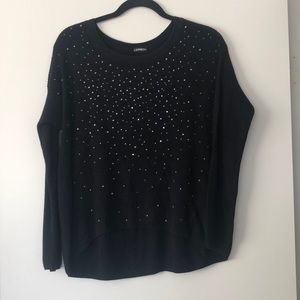Jeweled black sweater